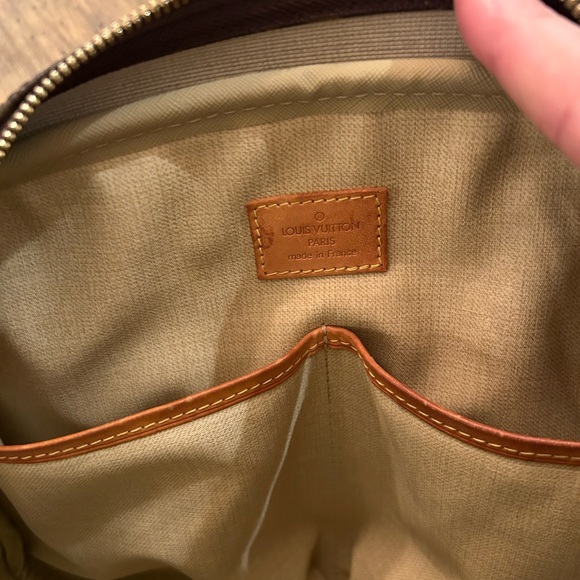 Vintage Louis Vuitton Trouville Leather Handbag Monogram LV Patina 2004 - Picture 11 of 17